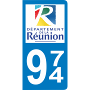 Stickers plaque d'immatriculation