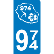 Stickers plaque d'immatriculation