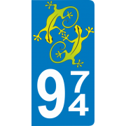 Stickers plaque d'immatriculation