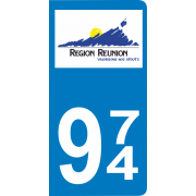 Stickers plaque d'immatriculation