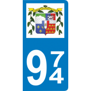 Stickers plaque d'immatriculation