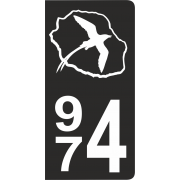 Stickers plaque d'immatriculation