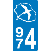 Stickers plaque d'immatriculation