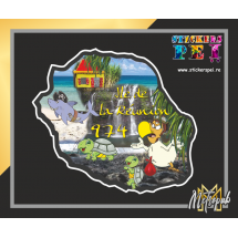 Ile de la R&eacute;union Tortue humour