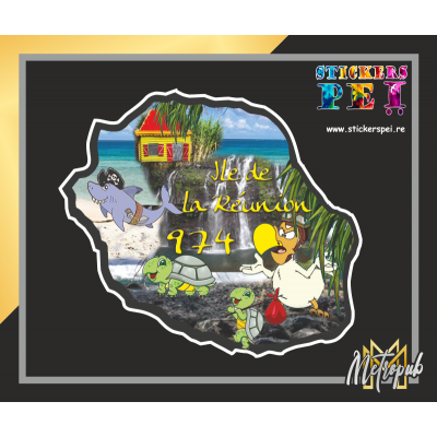 Ile de la R&eacute;union Tortue humour