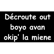 Décroute ou boyo
