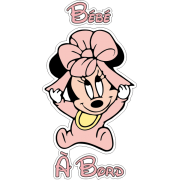 Bébé à Bord mickey fille
