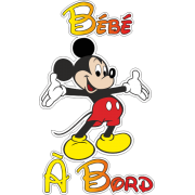 B&eacute;b&eacute; &agrave; Bord mickey 