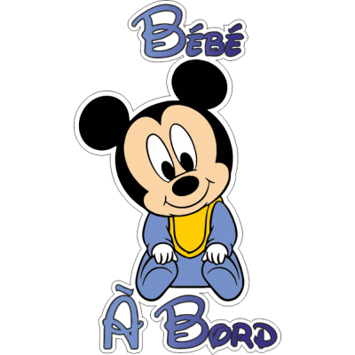 B&eacute;b&eacute; &agrave; Bord mickey 