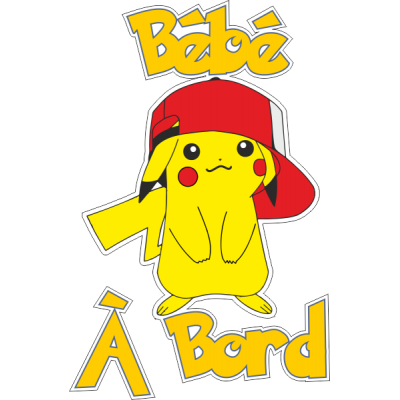 B&eacute;b&eacute; &agrave; Bord Pikachu