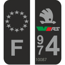 Stickers plaque skoda VRS
