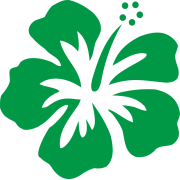 Stickers Réunion Hibiscus sur transfert