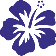 Stickers Réunion Hibiscus sur transfert