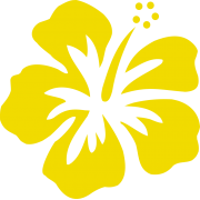 Stickers Réunion Hibiscus sur transfert