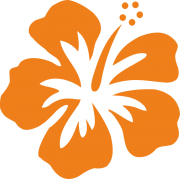 Stickers Réunion Hibiscus sur transfert