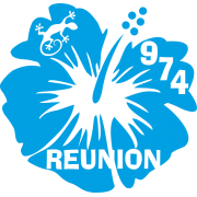 Stickers Réunion Hibiscus 974