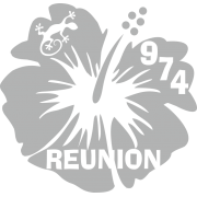 Stickers Réunion Hibiscus 974