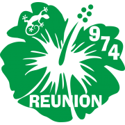 Stickers Réunion Hibiscus 974