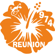 Stickers Réunion Hibiscus 974